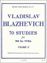 70 STUDIES FOR TUBA VOLUME 2 cover